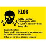 İzmir Serigrafi Klor Galvaniz Uyarı Levhası 25 x 35 cm