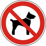 İzmir Serigrafi Köpek Giremez 30 cm 2.6 mm PVC Köpek Uyarı Levhası