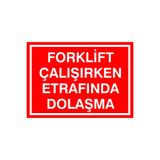 İzmir Serigrafi Makine Çalışırken Elektrik Fişini Prizden Çekmeyiniz (Kendinden Yapışkanlı Etiket) 17,5 x 25 cm