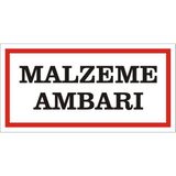 İzmir Serigrafi Malzeme Ambarı Galvaniz Uyarı Levhası 17 x 35 cm