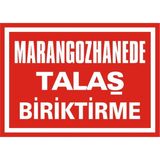 İzmir Serigrafi Marangozhanede Talaş Biriktirme 2.6 mm PVC Uyarı Levhası 17,5 x 25 cm