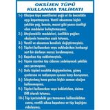 İzmir Serigrafi Oksijen Tüpü Kullanma Talimatı (Kendinden Yapışkanlı Etiket) 25 x 35 cm