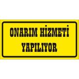 İzmir Serigrafi Onarım Hizmeti Yapılıyor 2.6 mm PVC Uyarı Levhası 17 x 35 cm