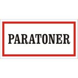 İzmir Serigrafi Paratoner 2.6 mm PVC Uyarı Levhası 17 x 35 cm