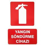 İzmir Serigrafi Pvc Levha Yangın Söndürme Cihazı Uyarı Levhası