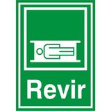 İzmir Serigrafi Revir Galvaniz Uyarı Levhası 17,5 x 25 cm