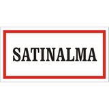 İzmir Serigrafi Satınalama 2.6 mm PVC Uyarı Levhası 17 x 35 cm