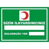 İzmir Serigrafi Sizin İlkyardımcınız .... Bulunduğu Yer: .... Galvaniz Uyarı Levhası 17,5 x 25 cm
