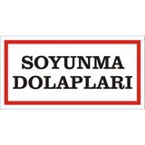 İzmir Serigrafi Soyunma Dolapları Galvaniz Uyarı Levhası 17 x 35 cm