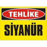 İzmir Serigrafi Tehlike Siyanür 2.6 mm PVC Uyarı Levhası 25 x 35 cm