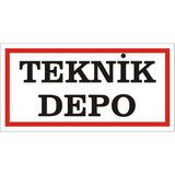 İzmir Serigrafi Teknik Depo Galvaniz Uyarı Levhası 17 x 35 cm
