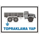 İzmir Serigrafi Topraklama Yap Galvaniz Uyarı Levhası 35 x 50 cm