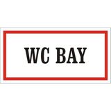 İzmir Serigrafi Wc Bay Galvaniz Uyarı Levhası 17 x 35 cm