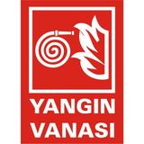 İzmir Serigrafi Yangın Vanası Galvaniz Uyarı Levhası 25 x 35 cm