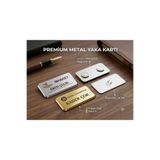 İZMOTTO PERSONEL YAKA İSİMLİK PREMİUM METAL 2 ADET