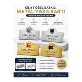 İZMOTTO YAKA KARTI KİŞİYE ÖZEL 5 Lİ SET