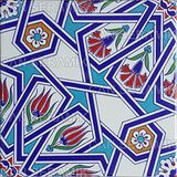 İznik Çini Karo CÇ-17 (20*20 Cm.) 5'li 1 Paket - Can Seramik