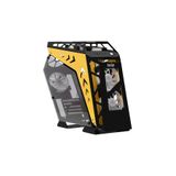 Izoly Argb Cyberpunk Ax9 Black - Yellow 5X12cm Full Glass Oyuncu Bilgisayar Kasasi