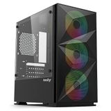 İzoly B709 Cyperpunk Tempered Glass 550W Matx Gaming Bilgisayar Kasası