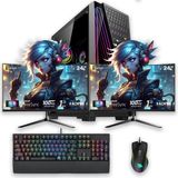 İzoly E-Vix Theseus I5-10400F 16GB 512GB M.2 Nvme Rx 580 8gb 24" + 24" Oyuncu Masaüstü OEM Seti