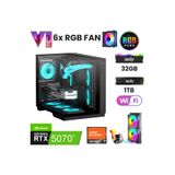 İzoly Elite Ryzen 7 7800X3D 32GB Ram 1TB M.2 SSD RTX5070TI 16GB 240MM RGB Sıvı Soğutma Oyuncu Oem Seti