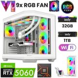 İzoly GTA 20X-White R5 7500F 32GB DDR5 1TB M.2 NVMe RTX 5060 8GB 240mm RGB Sıvı Soğutma Oyuncu Oem Seti - Beyaz