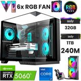 İzoly GTA6-D i7 14700F 32GB 1TB M.2 NVMe RTX 5060TI 16GB 240mm Sıvı Soğutma Oyuncu Oem Seti
