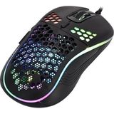 İZOLY M624 Gaming Oyuncu Mouse 6400dpi Kablolu RGB Aydınlatmalı Oyun İçin Tasarlandı - Siyah