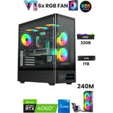 İzoly NextGen R5-C i5 14400F 32GB DDR5 1TB M.2 NVMe RTX 5060 8GB 240mm Sıvı Soğutma Oyuncu Oem Seti