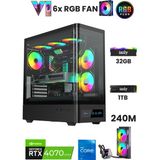 İzoly NextGen R5-E i5 14400F 32GB DDR5 1TB M.2 NVMe RTX 4070 Super 12GB 240mm Sıvı Soğutma Oyuncu Oem Seti