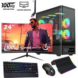 İzoly Streamer İ5-10400F 16GB 512GB M.2 NVMe RTX3060 8GB 24" + 24" Oyuncu Oem Seti - Siyah