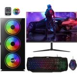 izoly Titan Iı I3-10100f 8gb 256gb M.2 Ssd + 500gb Hdd Rx550 500w 80+ 24"oyuncu Oem Seti