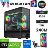 İzoly X10 i7 12700F 32GB DDR4 RAM 1TB Nvme M.2 SSD RTX5060 8GB 240MM Sıvı Soğutma Oyuncu Oem Seti