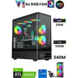 İzoly X9 İ7 12700F 32Gb Ddr4 Ram 512Gb Nvme M.2 Ssd Rtx4060 8Gb 240Mm Sıvı Soğutma Oyuncu Oem Seti