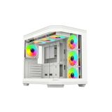 İzoly XGAMING V950 WHİTE 7 X ARGB Fan 750W 80+Bronze Gaming Case (426*285*380mm)