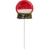 Izomalt Kar Küresi Lolipop – Yılbaşı Özel, Şeker Ilavesiz, Çilek Aromalı