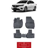 izoref Honda City 2023 Model 5d Ekstra Havuzlu Paspas - Siyah