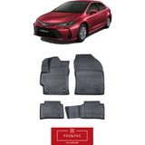 izoref Toyota Corolla 2020 Model 5d Ekstra Havuzlu Paspas - Siyah