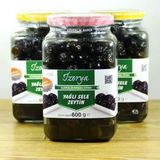 İzorya Selection Sofralık Cam 600 gr Doğal Yağlı Sele Siyah Zeytin