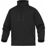 Izrasa Proline NT120 Teknik Outdoor Mont | Su Geçirmez, Nefes Alabilir, Çıkarılabilir Kapüşonlu, Reflektörlü Profesyonel Iş Montu - Siyah