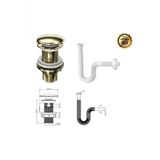 Izyapı Iz Yapı Pop-Pop Lavabo Sifonu ( Gold) Körük Dahil