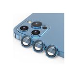 izzytech iPhone 12 Pro Max ile Uyumlu Ultra Dayanıklı Çizilmez Mavi Renk Kamera Lens Koruyucu
