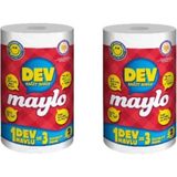 J-13 500172 Dev Kağıt Havlu Çift Katlı 2 Adet - Çok Renkli