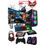 J-TECH Ryon i5 9400F | 32GB RAM | 512GB SSD | RX580 8GB | 24" Curved | Oyuncu Gaming Bilgisayar