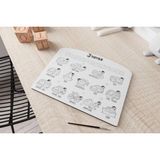 J TOYS İngilizce Kelime Öğrenme Taşıtlar Puzzle | Eğitici Ahşap Yapboz Oyunu - 1BW-Beyaz