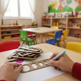 J Toyss 8 Parça Ahşap Montessori Şekil Kalıbı | Geometrik Çizim Şablonu | Ince Motor Gelişim