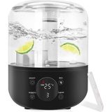 J001 Touch 4 Litre Ultrasonik Hava Nemlendirici Buhar Makinesi Dijital Hava Nemlendirme Cihazı Nem Ölçer Termometre Hava Nemlendirme Makinesi ve Aroma Difüzörü Nem Ölçerli