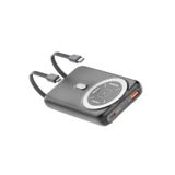 J39 10.000 Mah 20W Pd Dahili Kablolu Magsafe Powerbank - SIYAH-(5796)