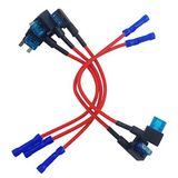 JABINCO 5 Paket 12V Araba Devre Ekleme Sigorta TAP Adaptörü Mini ATM APM Bıçak Sigorta Tutucu
