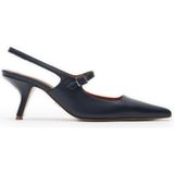Jabotter %100 Deri Lacivert Kadın Stiletto Louvre Deri Stiletto
